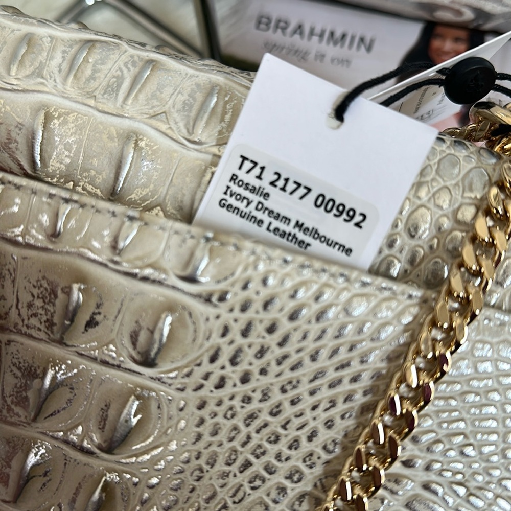 NWT Brahmin Rosalie Ivory Dream Crossbody - Picture 6 of 7